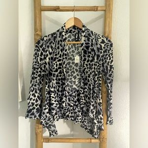 Leopard print light weight cardigan
